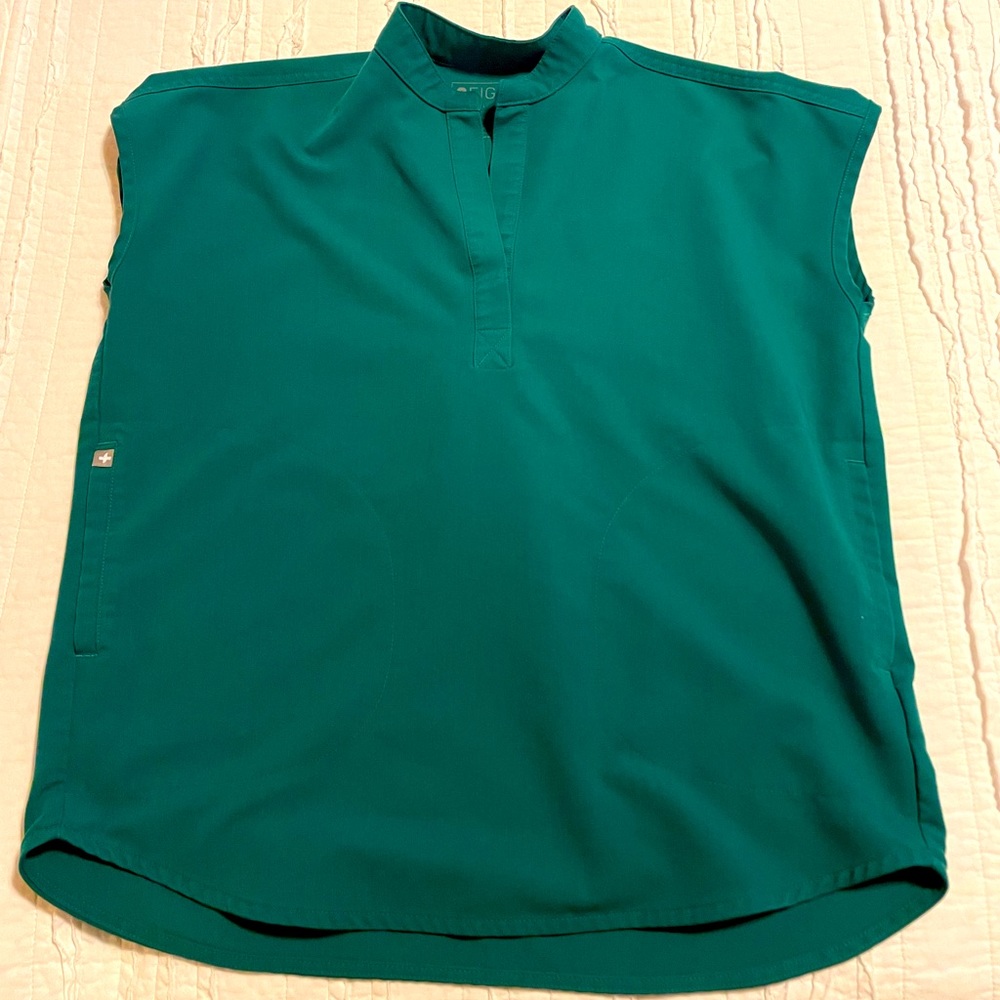 Figs Hunter Green XXS Rafaela Oversized Scrub Top